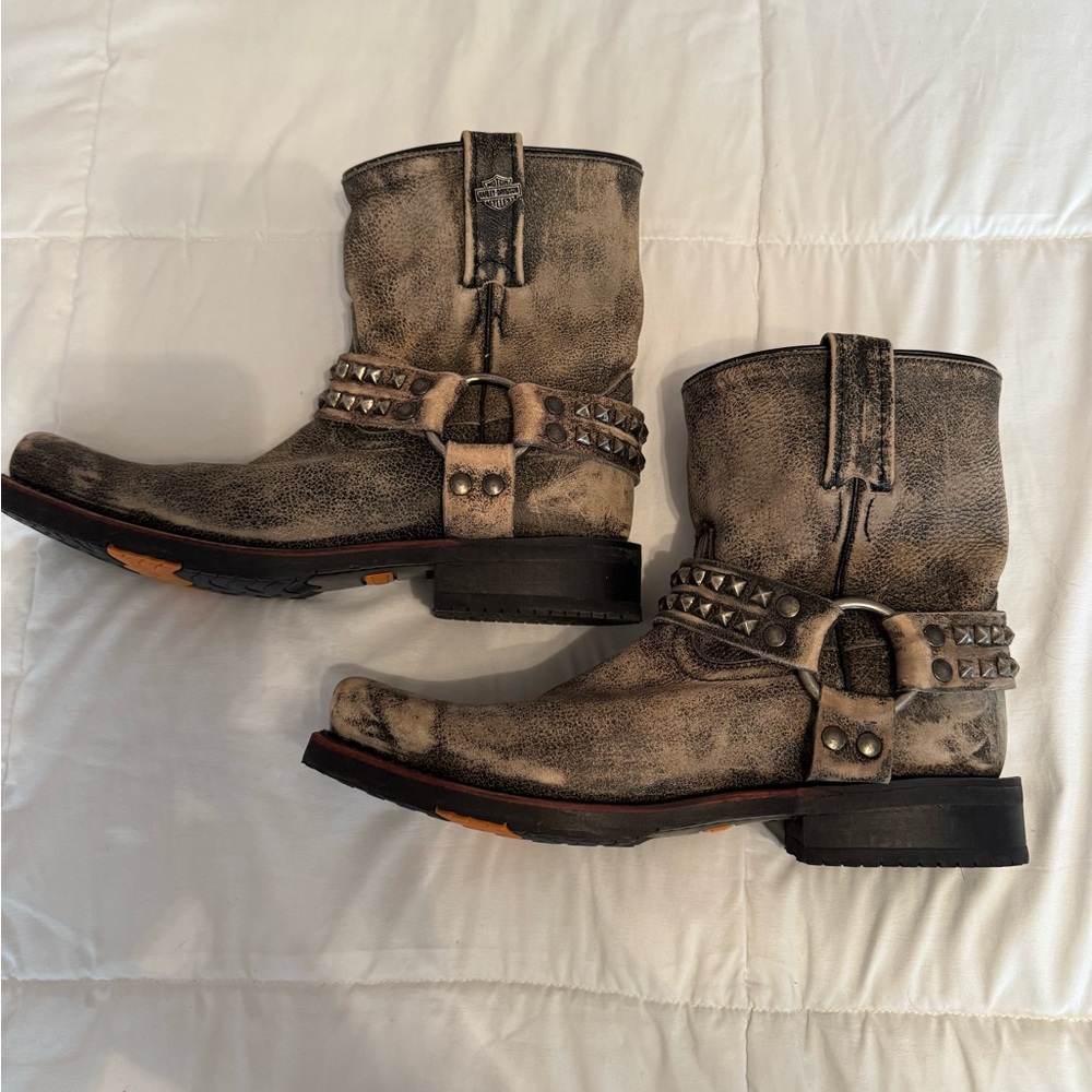 Harley-Davidson Studded Leather Riding Boots